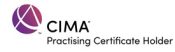 CIMA logo Practising Certificate Holder